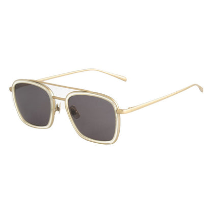 Belstaff Gold Titanium Sunglasses – Men's Sunglasses with Grey Lenses