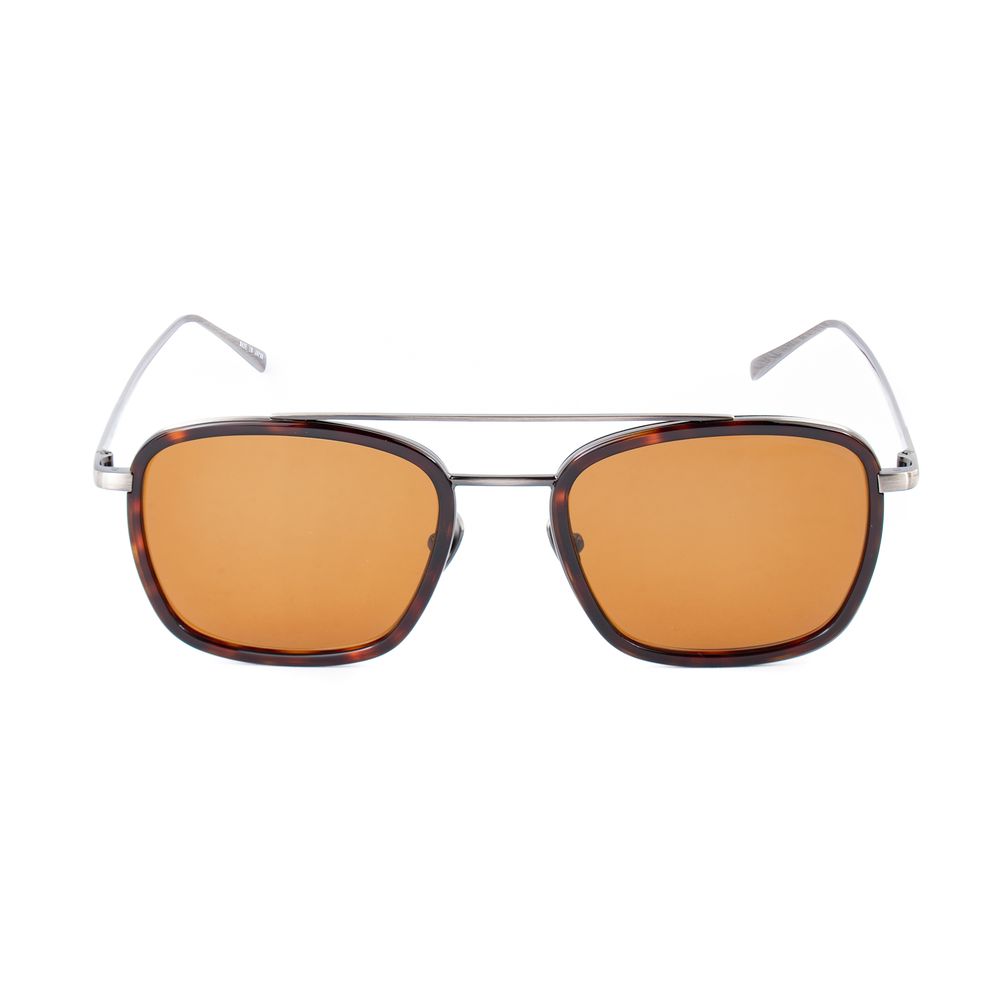 Belstaff Men's Sunglasses – Gray Titanium Frame, Brown Lenses