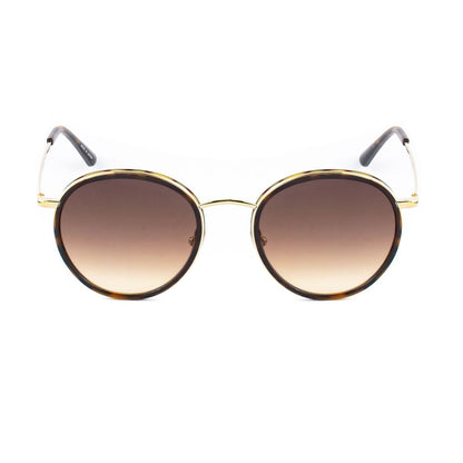 Belstaff Unisex Slipway Sunglasses – Golden Titanium Frame, Brown Lenses
