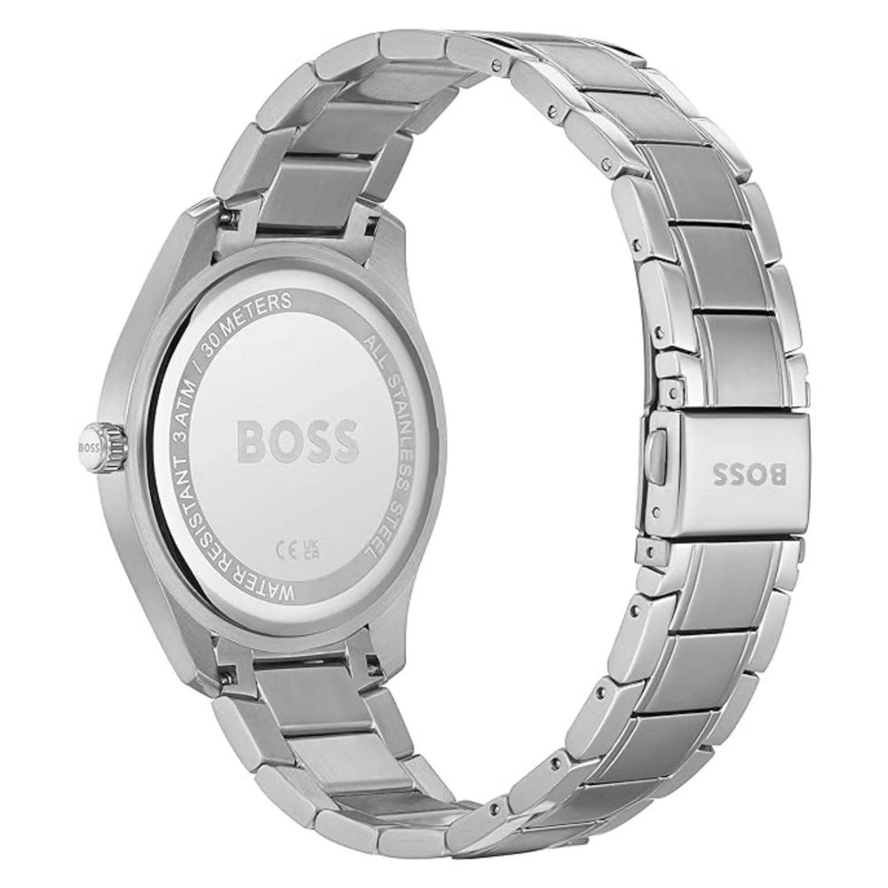 Hugo Boss Men's Gray Stainless Steel Dress Watch