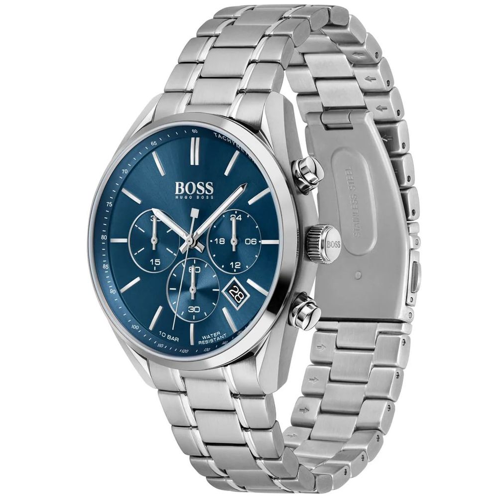 Hugo Boss Men’s Gray Stainless Steel Dress Watch
