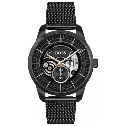 Hugo Boss Men’s Black Stainless Steel Dress Watch