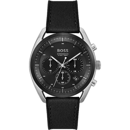 Hugo Boss Men’s Grey Silicone Dress Watch