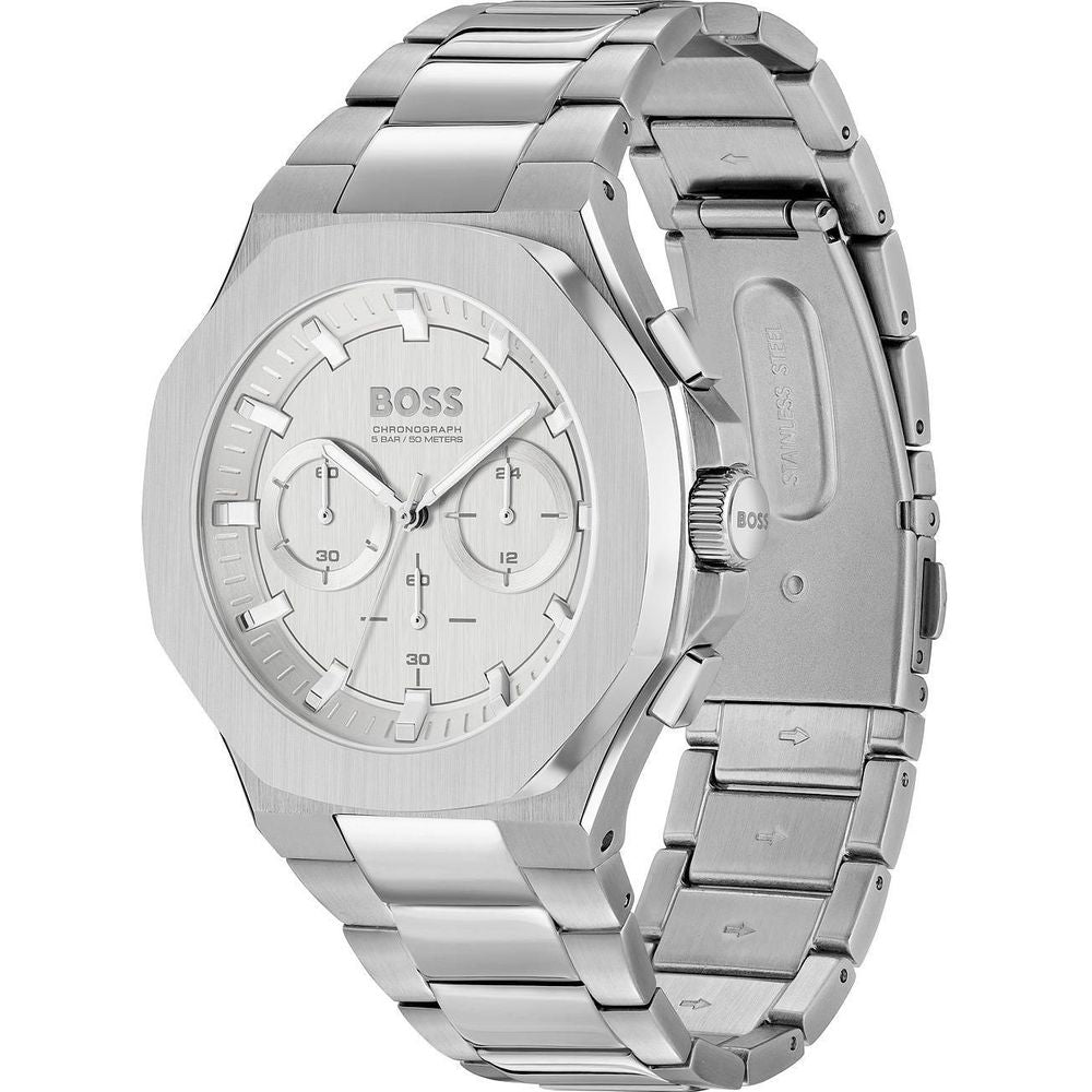 Hugo Boss Men’s Grey Stainless Steel Dress Watch