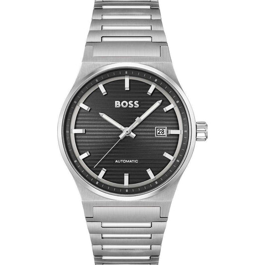 Hugo Boss Men’s Gray Stainless Steel Dress Watch