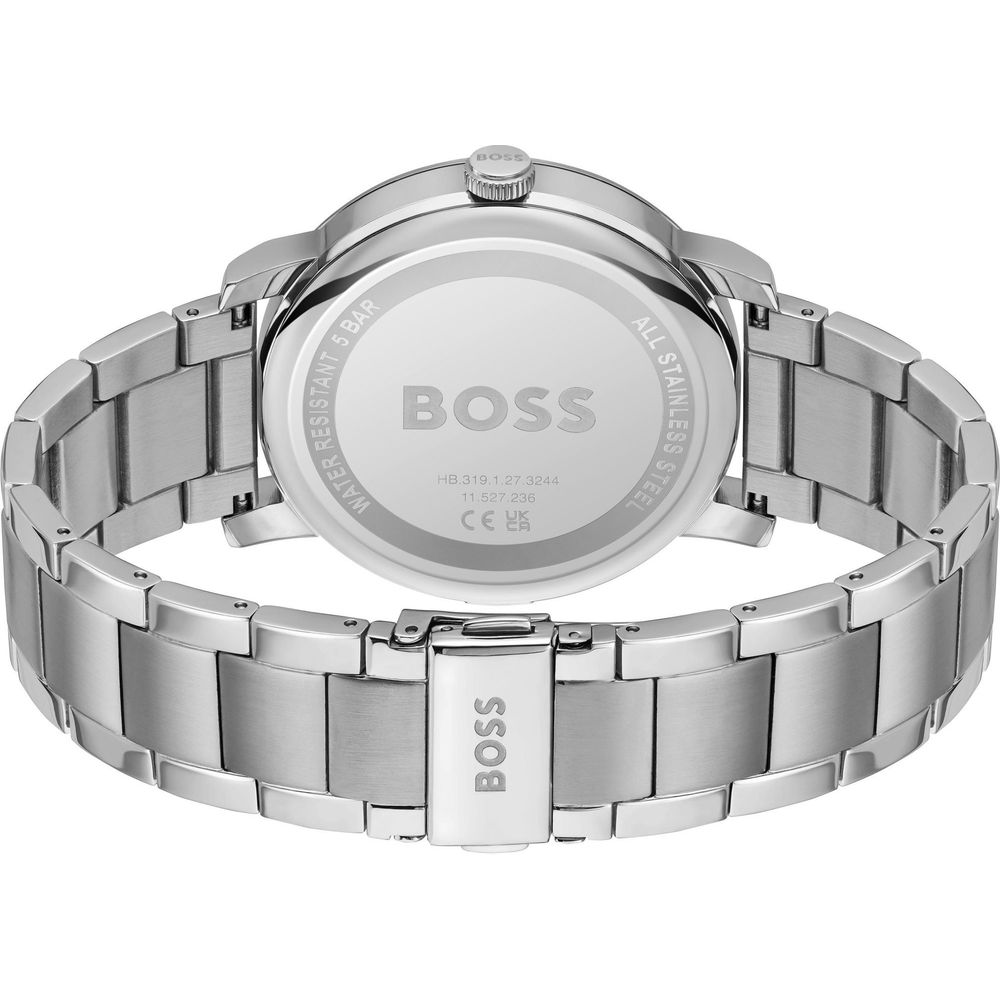 Hugo Boss Men’s Grey Stainless Steel Dress Watch