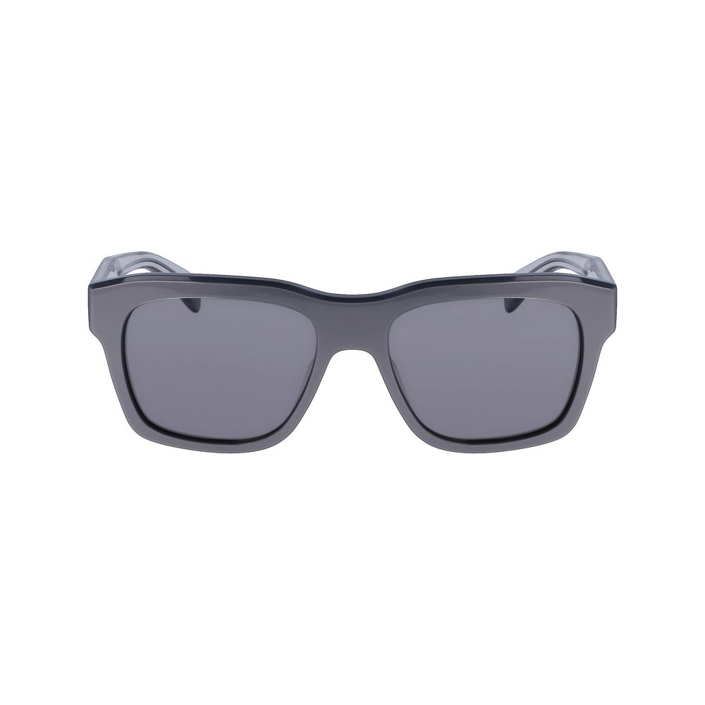 Ferragamo Men’s Sunglasses – Grey Acetate Frame, Sleek Lenses