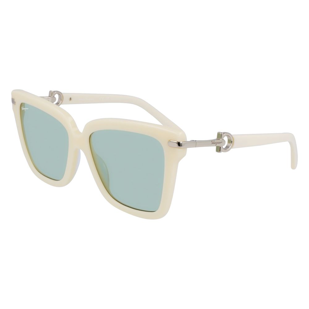 Ferragamo Women’s Sunglasses – Grey Acetate Frame, Gradient Lenses
