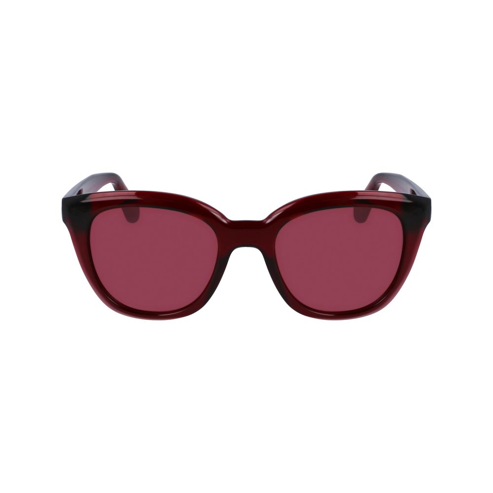 Ferragamo Women’s Sunglasses – Red Injected Cat Eye Frame