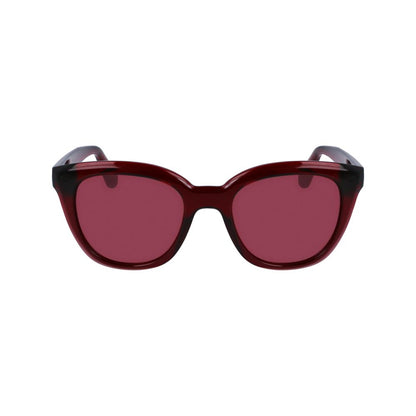 Ferragamo Women’s Sunglasses – Red Injected Cat Eye Frame