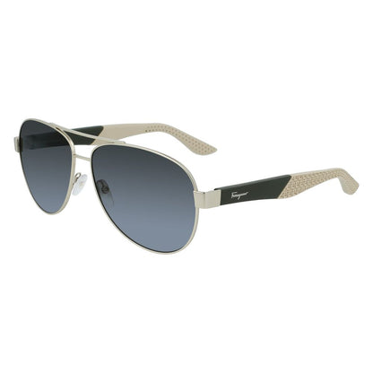 Ferragamo Gold Metal Sunglasses – Luxurious 62mm Lenses