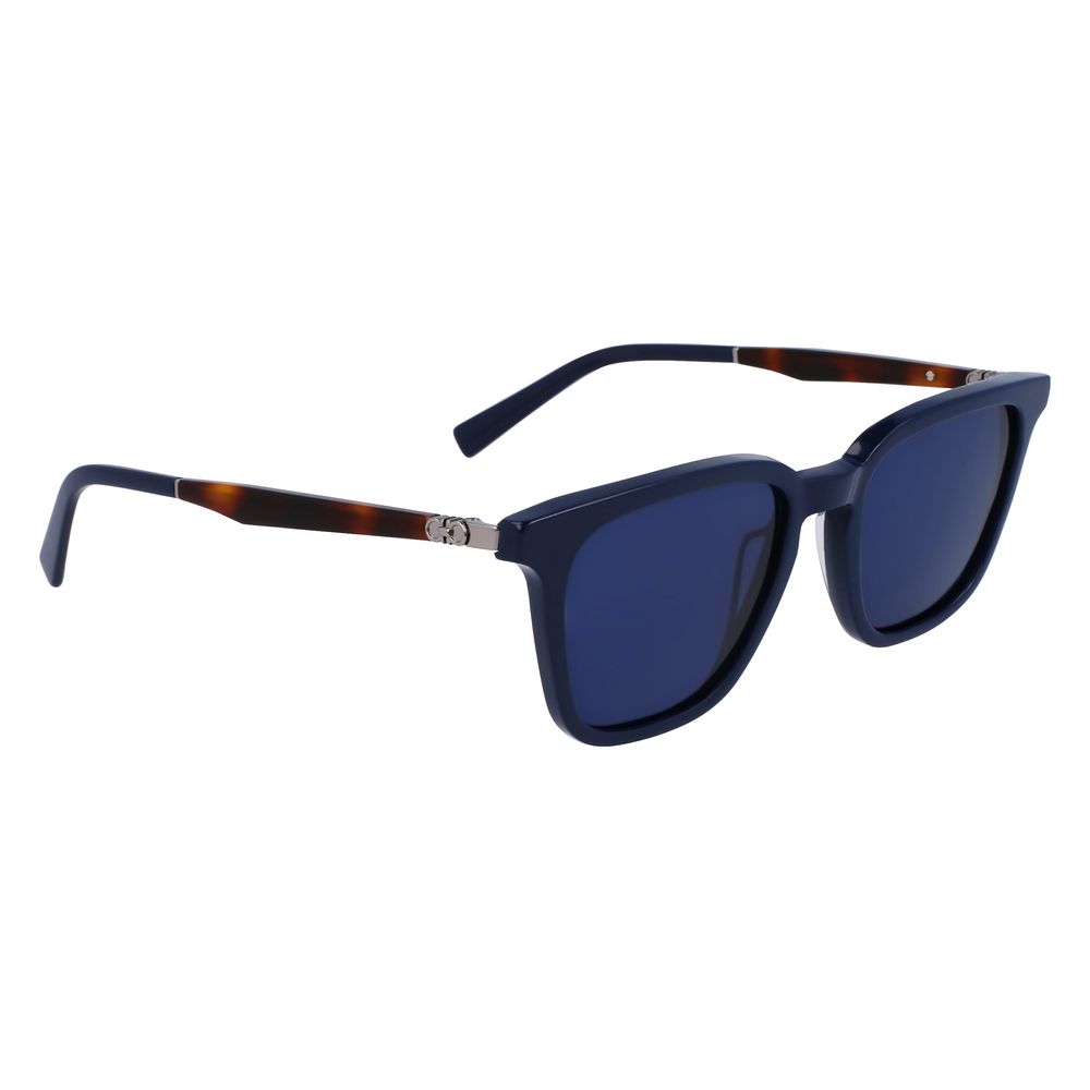 Ferragamo Men’s Sunglasses – Blue Acetate Frame, 52mm Lenses