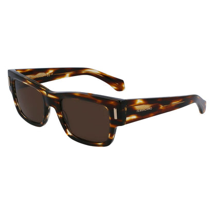 Ferragamo Brown Sunglasses – Acetate Frame, Filter 3 Lenses