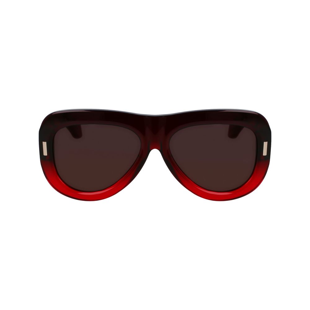 Ferragamo Women’s Sunglasses – Red Acetate Frame, Red Lenses
