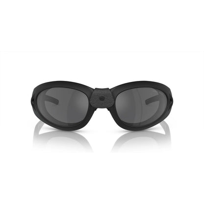 Giorgio Armani Unisex Sunglasses – Black Acetate Frame, Grey Lenses