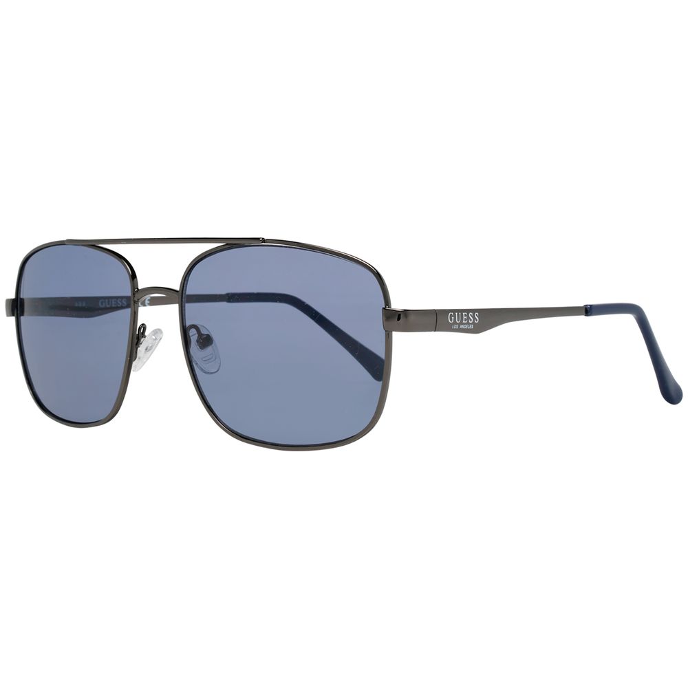 Guess Men’s Sunglasses – Black Metal Frame, Grey Lenses