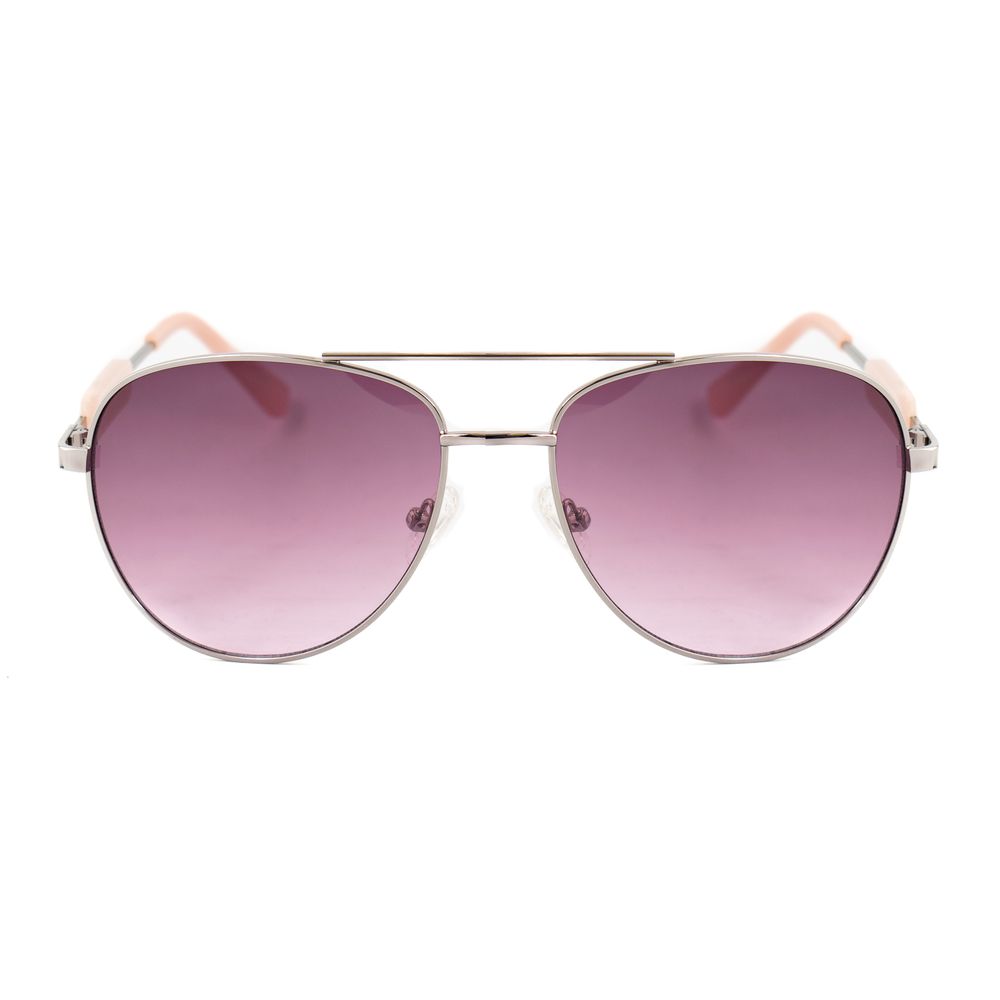 Guess Women’s Sunglasses – Grey Injected Frame, Pink Lenses