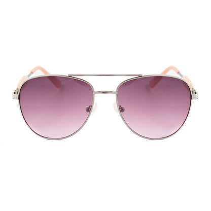 Guess Women’s Sunglasses – Grey Injected Frame, Pink Lenses