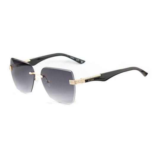 Guess Women’s Sunglasses – Black Injected Frame, Grey Lenses