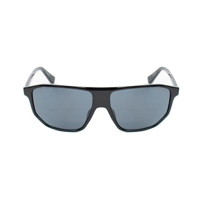 Guess Men’s Sunglasses – Black Injected Frame, Grey Lenses