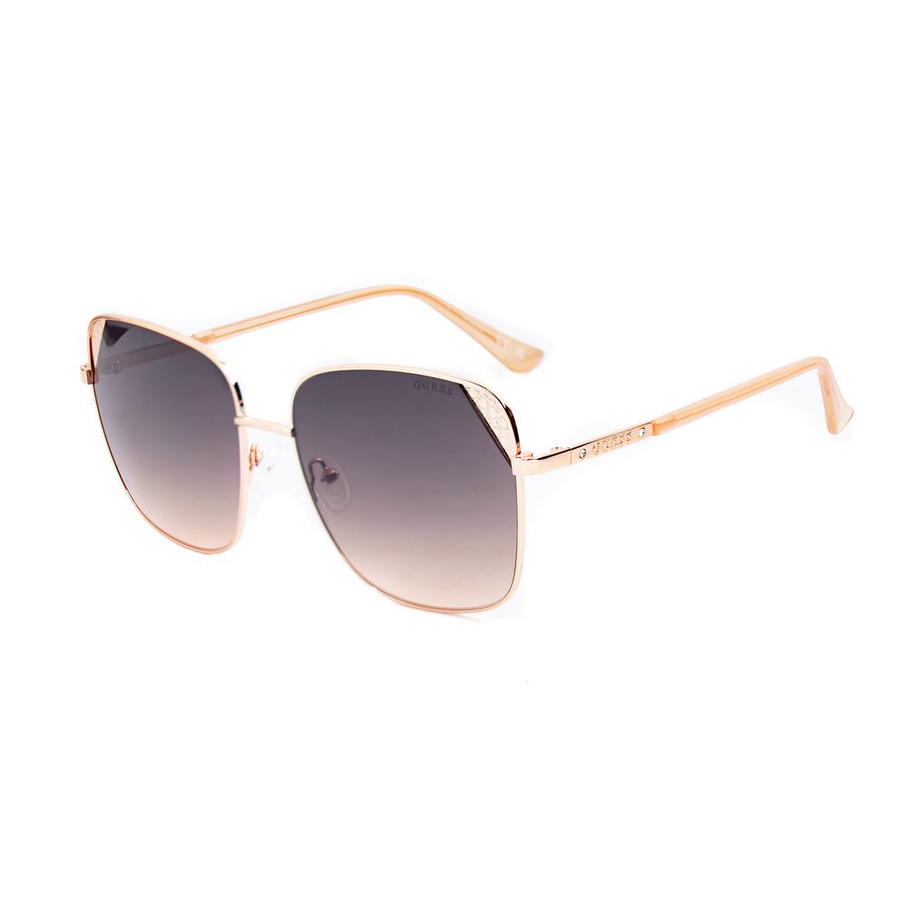 Guess Women’s Sunglasses – Pink Metal Frame, Brown Gradient Lenses