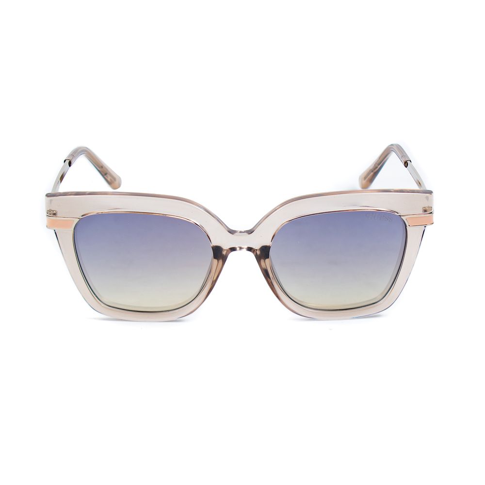 Guess Women’s Sunglasses – Transparent Full-Rim Frame, Degraded Lenses