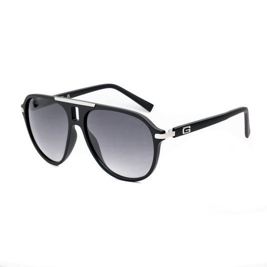 Guess Men’s Sunglasses – Black Full-Rim Frame, Grey Gradient Lenses