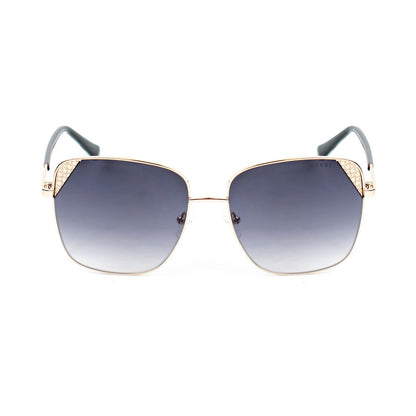 Guess Women’s Sunglasses – Golden Metal Frame, Grey Lenses