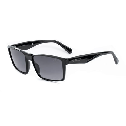 Guess Unisex Sunglasses – Black Injected Frame, Grey Lenses