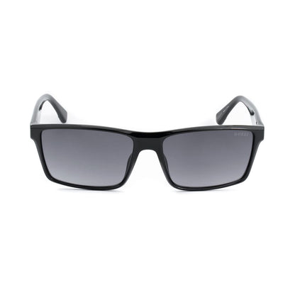 Guess Unisex Sunglasses – Black Injected Frame, Grey Lenses