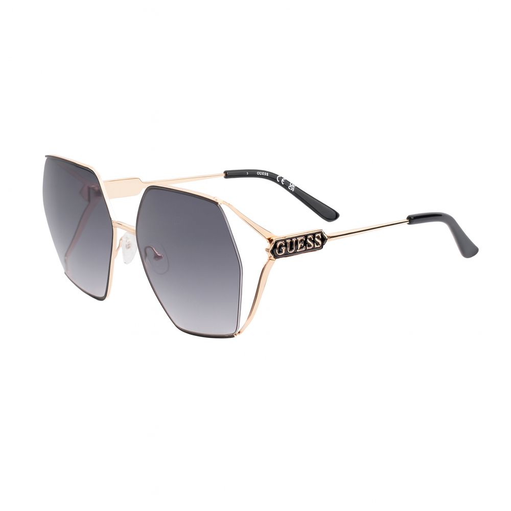 Guess Women’s Sunglasses – Golden Metal Frame, Grey Lenses