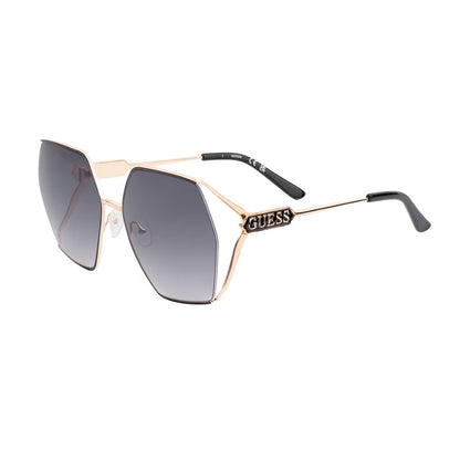 Guess Women’s Sunglasses – Golden Metal Frame, Grey Lenses