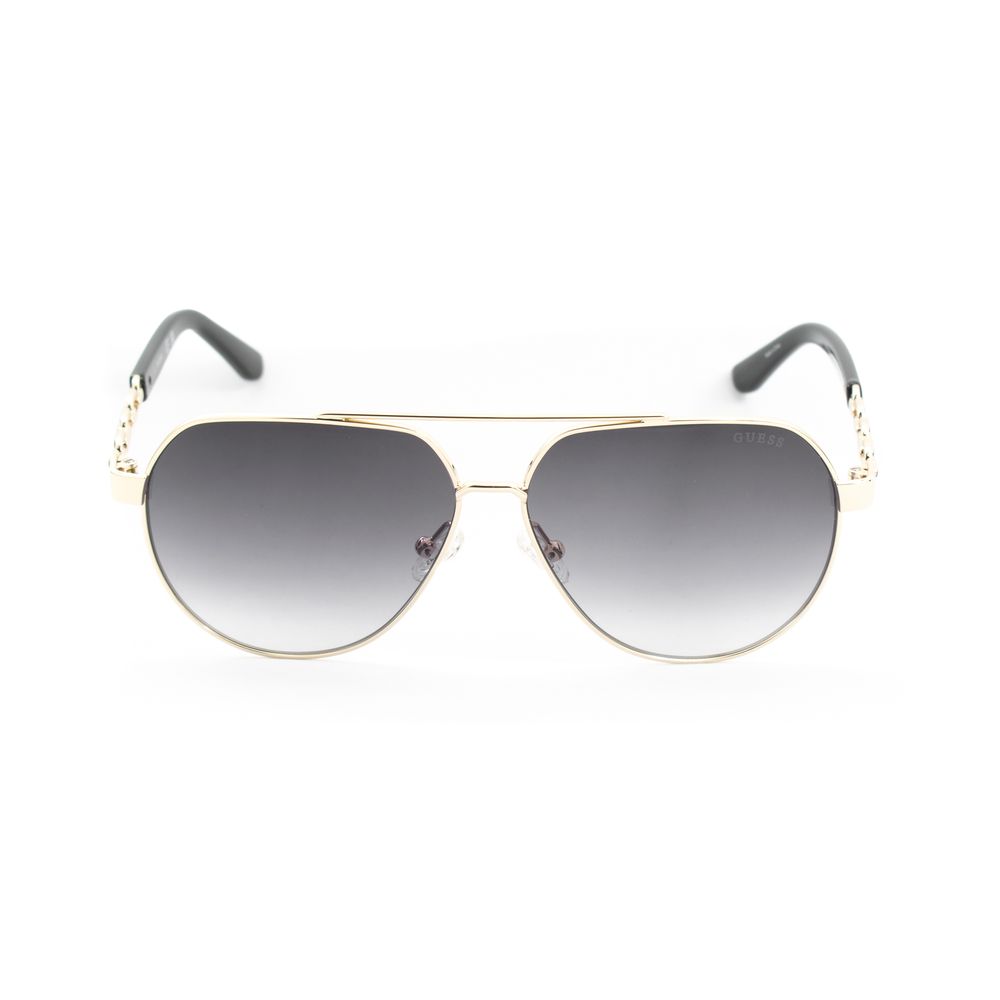 Guess Women’s Sunglasses – Golden Metal Frame, Grey Lenses