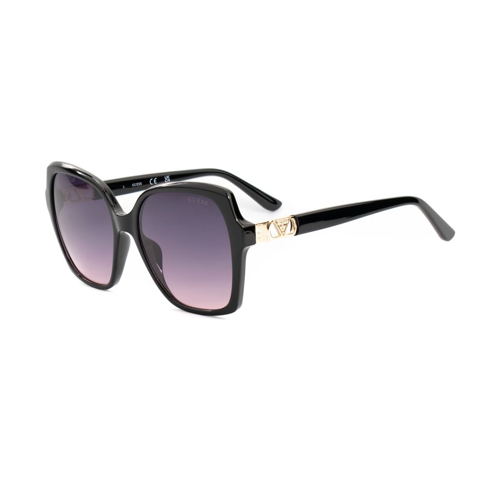 Guess Women’s Sunglasses – Black Injected Frame, Multicoloured Lenses