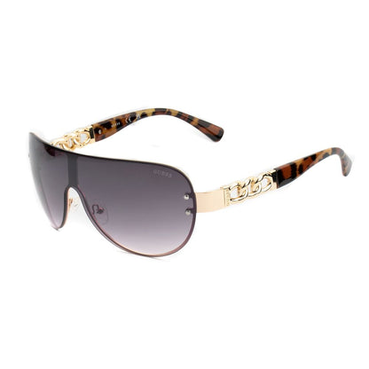 Guess Women’s Sunglasses – Golden Metal Frame, Purple Lenses
