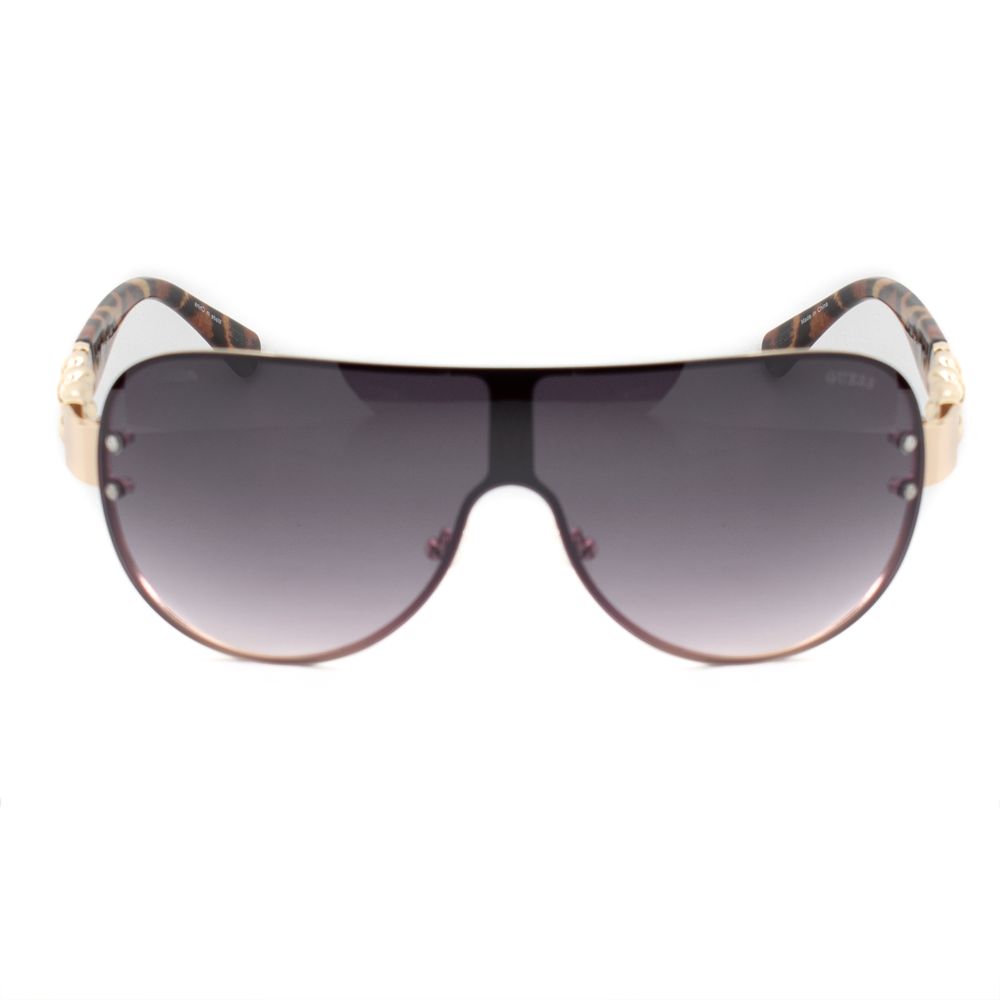 Guess Women’s Sunglasses – Golden Metal Frame, Purple Lenses