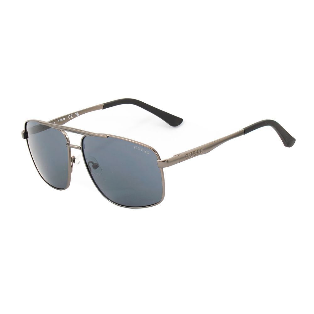 Guess Men’s Sunglasses – Grey Metal Frame with Grey Lenses