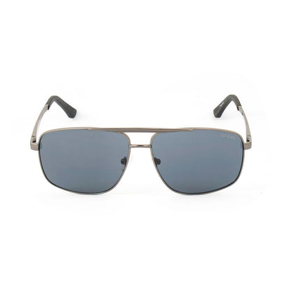 Guess Men’s Sunglasses – Grey Metal Frame with Grey Lenses