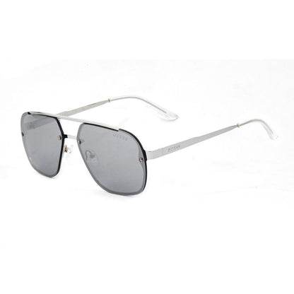 Guess Men’s Sunglasses – Grey Metal Frame, Grey Lenses