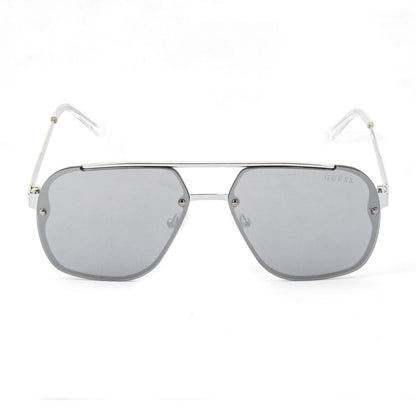 Guess Men’s Sunglasses – Grey Metal Frame, Grey Lenses