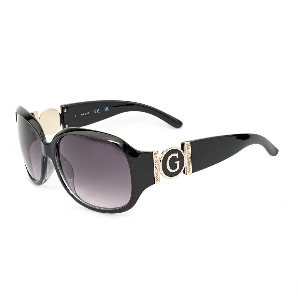 Guess Women’s Sunglasses – Black Injected Frame, Grey Lenses