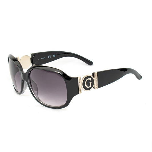 Guess Women’s Sunglasses – Black Injected Frame, Grey Lenses