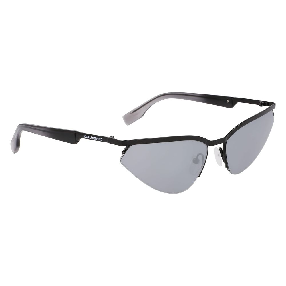 Karl Lagerfeld Unisex Sunglasses – Black Metal Frame, Gradient Lenses