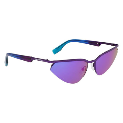 Karl Lagerfeld Unisex Sunglasses – Purple Metal Frame, 61mm Lenses