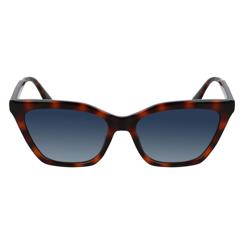 Karl Lagerfeld Women’s Sunglasses – Brown Full-Rim Frame, Category 2 Lenses