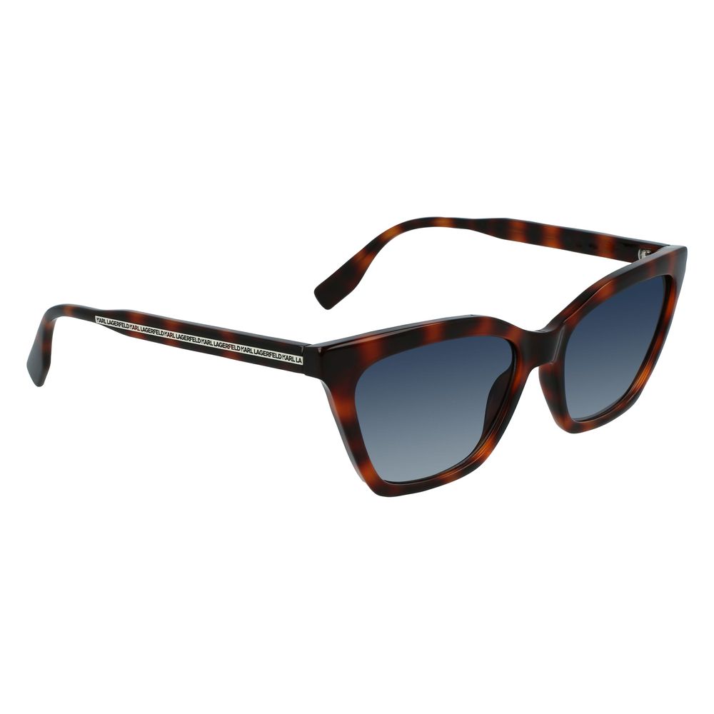 Karl Lagerfeld Women’s Sunglasses – Brown Full-Rim Frame, Category 2 Lenses