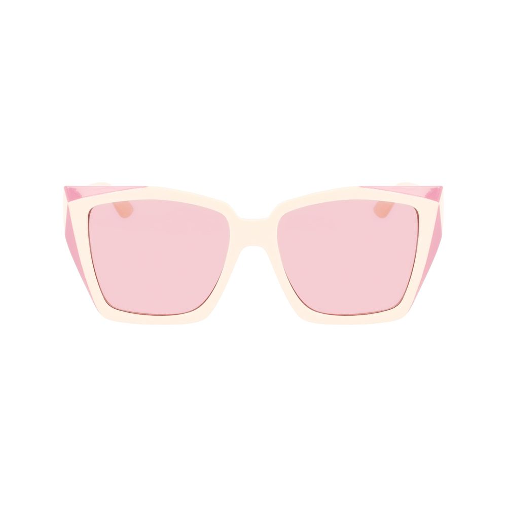 Karl Lagerfeld Women’s Sunglasses – Grey Oversized Frame, Grey Lenses