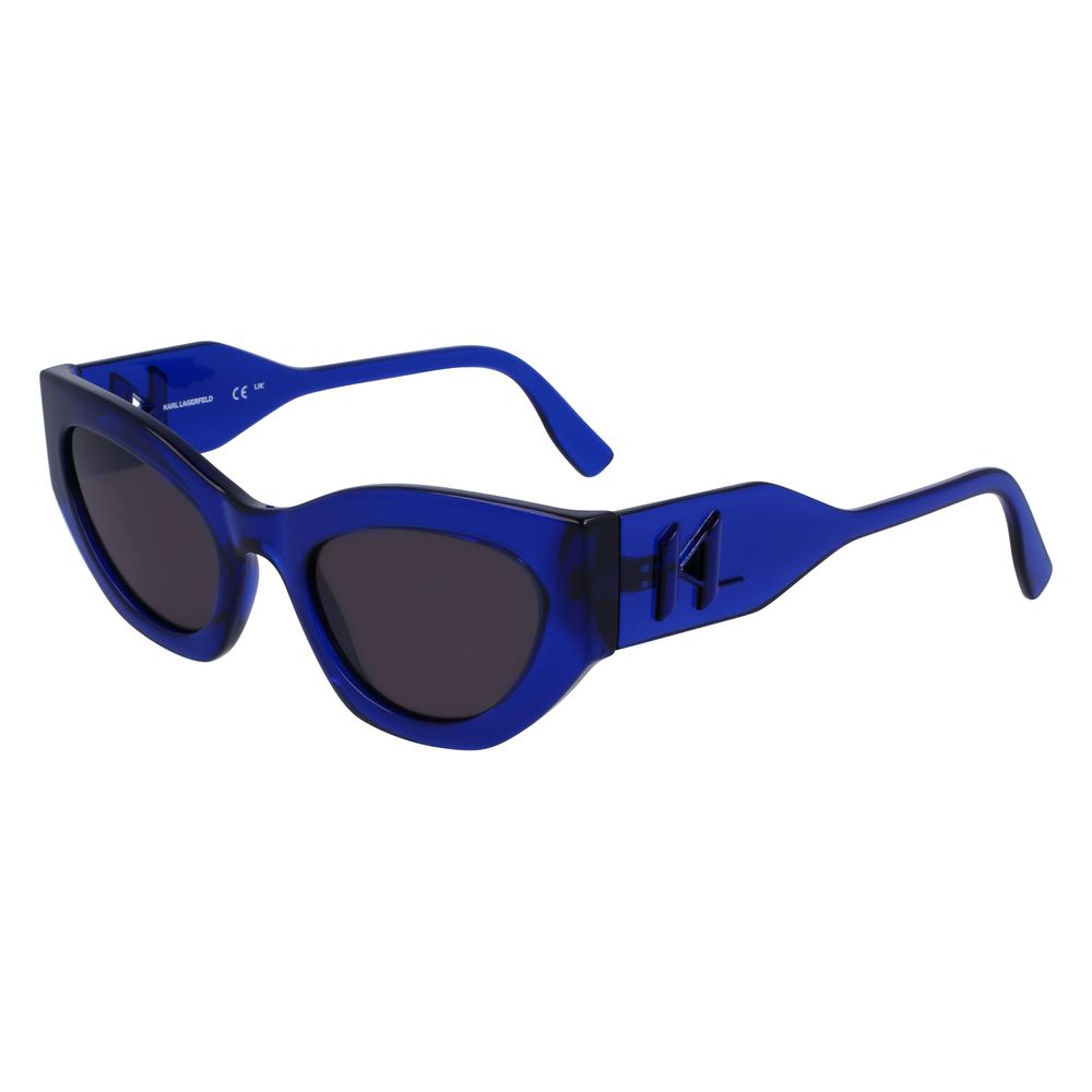 Karl Lagerfeld Women’s Sunglasses – Blue Injected Frame, 52mm Lenses