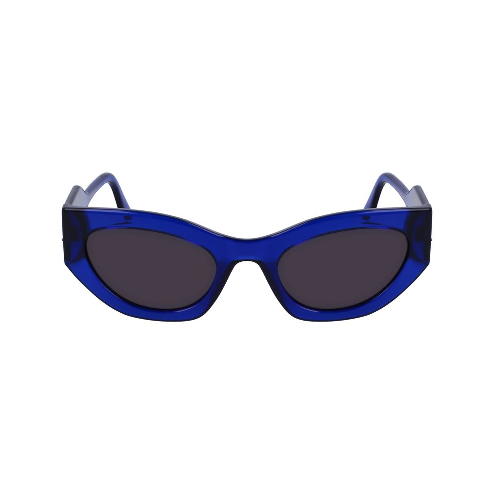 Karl Lagerfeld Women’s Sunglasses – Blue Injected Frame, 52mm Lenses