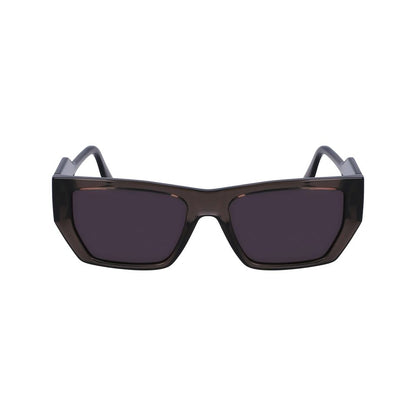 Karl Lagerfeld Unisex Sunglasses – Grey Injected Frame, Grey Lenses